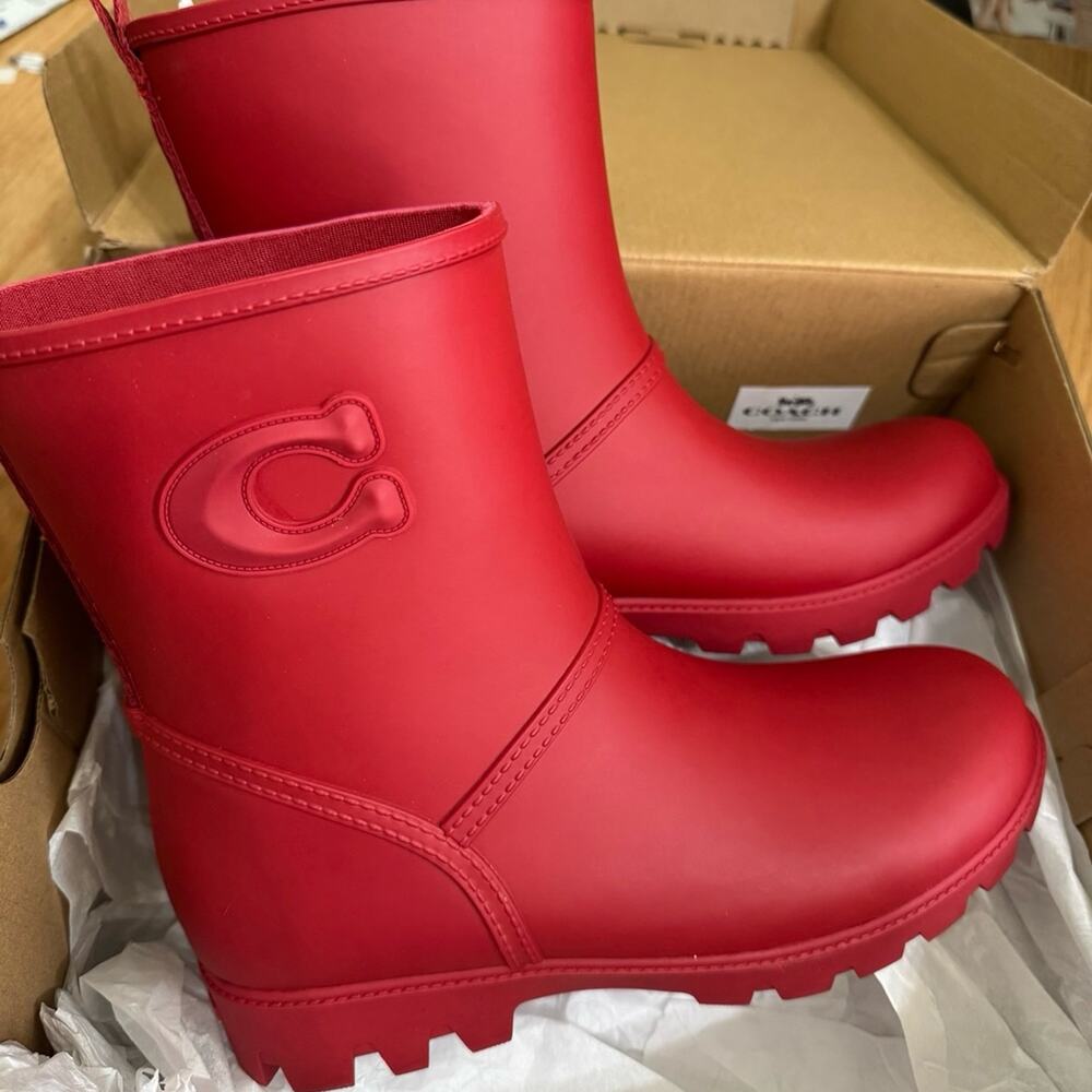 NWT ❤️ Coach Ryder Rainboot